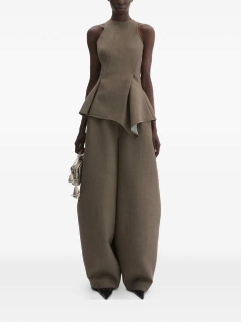 Magda Butrym belted balloon trousers - Brown