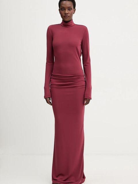 Aniye By sukienka kolor bordowy maxi dopasowana 181296 - zdjęcie produktu nr 1