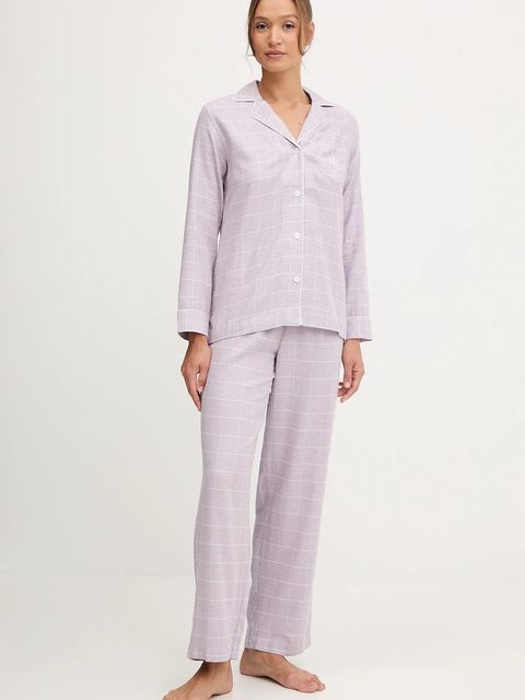 Lauren Ralph Lauren piżama damska kolor fioletowy ILN92448 - zdjęcie produktu nr 1