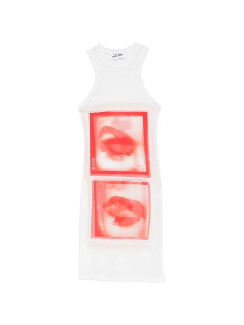 Jean Paul Gaultier eye print mini dress - White - zdjęcie produktu nr 1