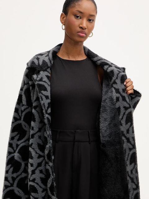 Pinko płaszcz kolor czarny 105415 A2WY