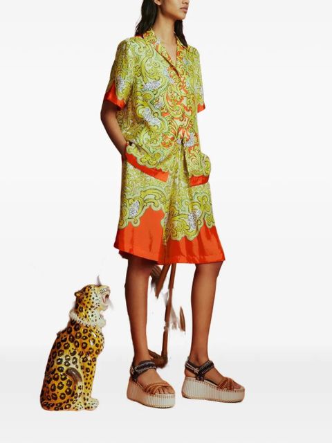 ALEMAIS Sierra silk shorts - Yellow