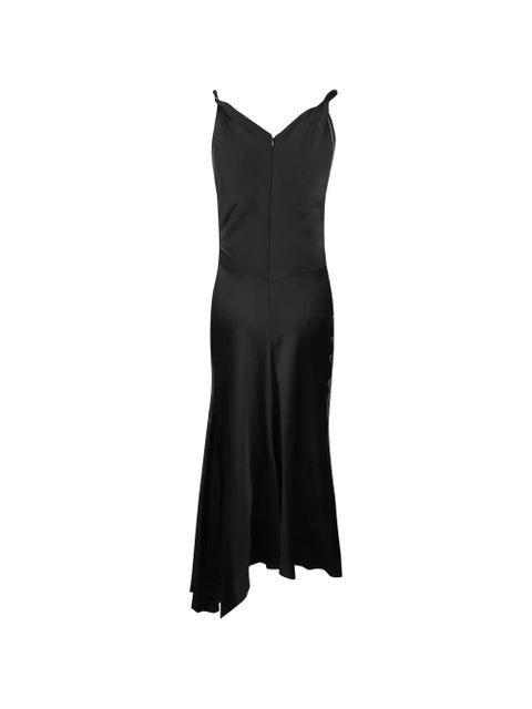 Victoria Beckham Posy asymmetric draped midi dress - Black - zdjęcie produktu nr 2