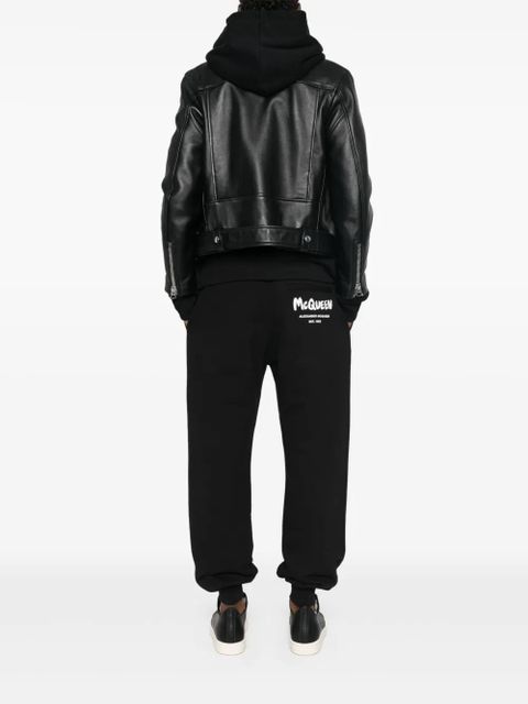 Alexander McQueen logo-print track pants - Black - zdjęcie produktu nr 2