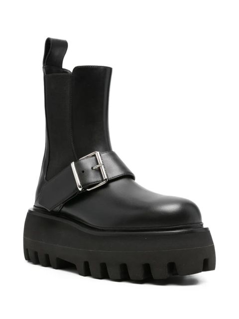 Alexander McQueen H.BOOT S.RUBBER - Black