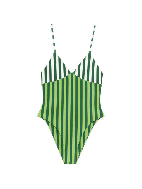 Simon Miller Behati striped swimsuit - Green - zdjęcie produktu nr 1