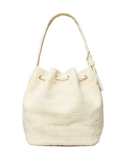 Tory Burch textured bucket bag - White