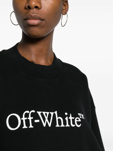 Off-White Bookish logo-print cotton sweatshirt - Black - zdjęcie produktu nr 2