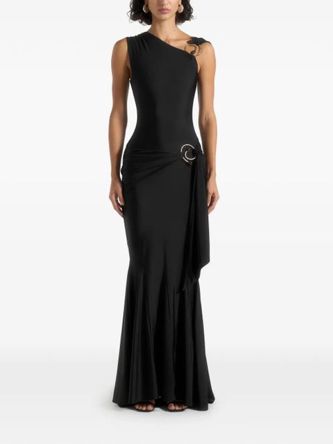 Manière De Voir Rania draped gown - Black - zdjęcie produktu nr 1