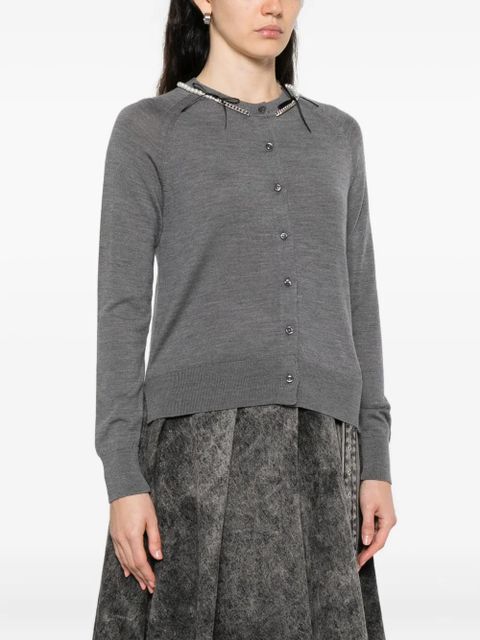 Simone Rocha merino wool cardigan - Grey