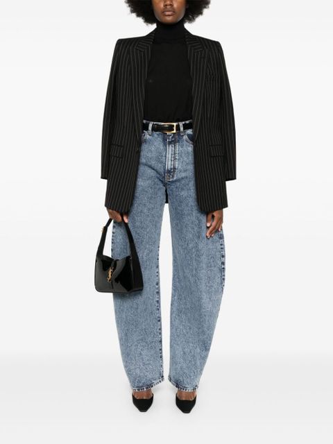 Saint Laurent high-neck wool jumper - Black