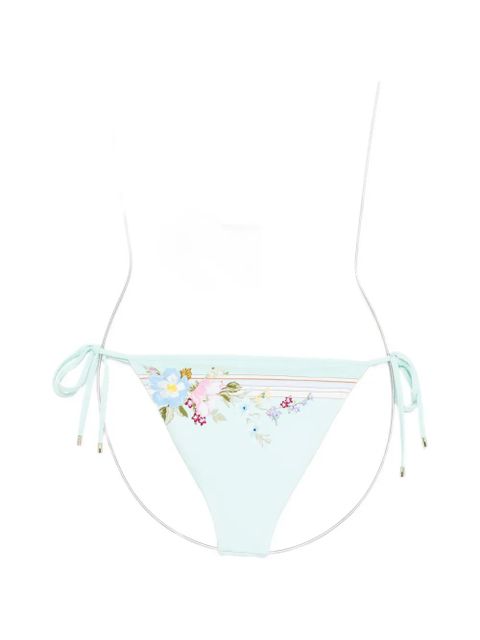 Self-Portrait floral string bikini bottoms - Green - zdjęcie produktu nr 2