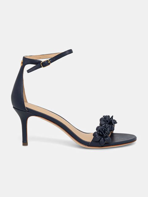 Lauren Ralph Lauren sandały na wysokim obcasie skórzane Allie M Flwr - zdjęcie produktu nr 1