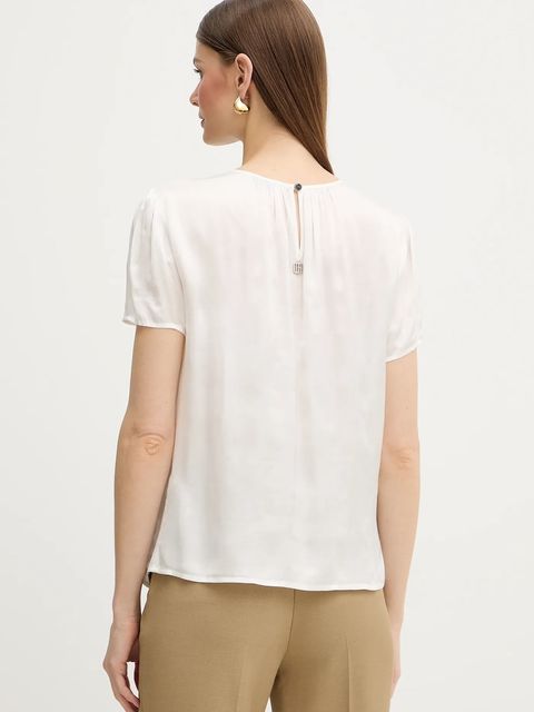 Fracomina bluzka z domieszką jedwabiu