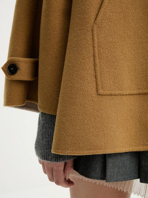 MAX&Co. płaszcz wełniany kolor brązowy 2526086071200