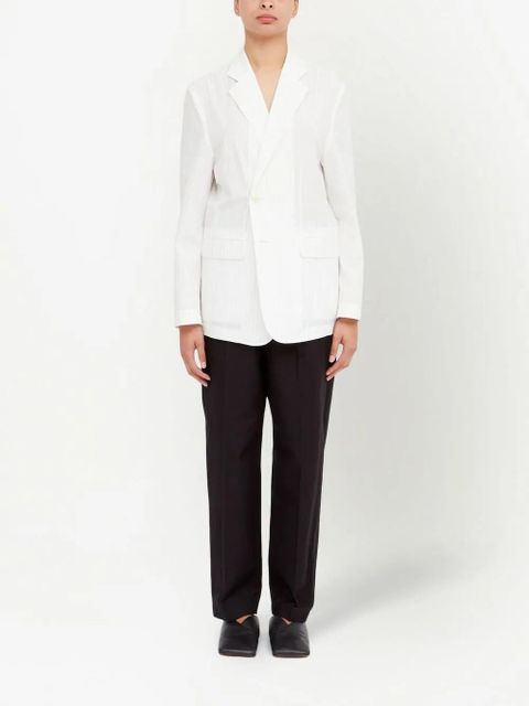 MM6 Maison Margiela pinstriped single-breasted blazer - White - zdjęcie produktu nr 2