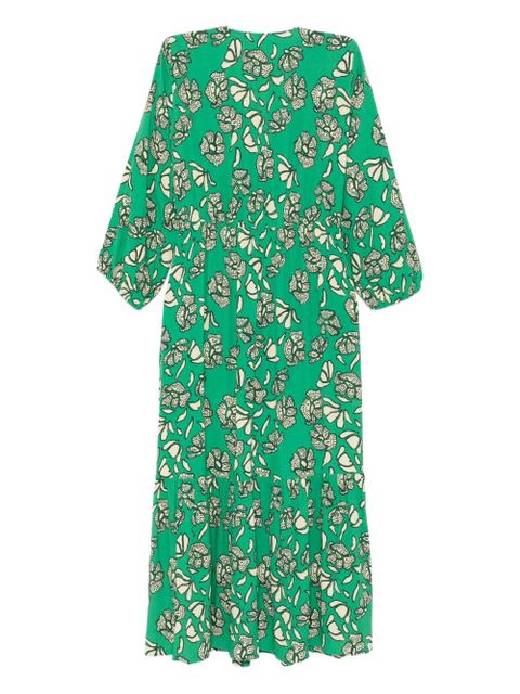 Ba&Sh Aferae floral-print tiered dress - Green - zdjęcie produktu nr 2