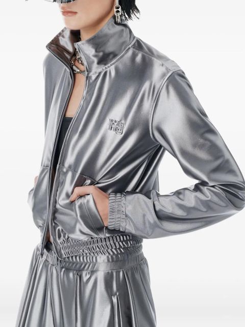 Alexander Wang satin track pants - Silver - zdjęcie produktu nr 2