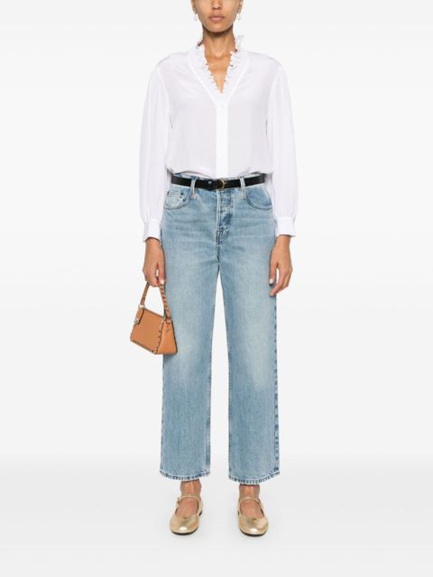 SANDRO ruffle-detail shirt - White - zdjęcie produktu nr 2