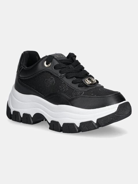 Guess sneakersy BERRETT2 damskie kolor czarny FLFBRT ELE12 - zdjęcie produktu nr 1