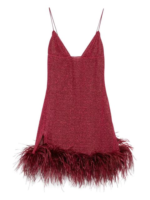 Oséree Lumière Plumage mini dress - Red - zdjęcie produktu nr 1