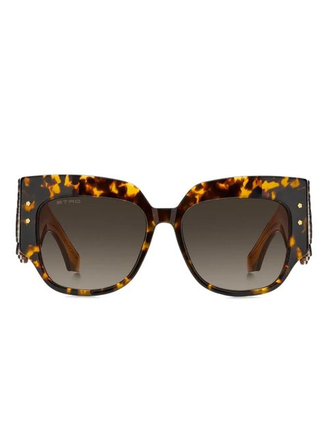 ETRO blossom-embellished tortoiseshell sunglasses - Brown - zdjęcie produktu nr 1