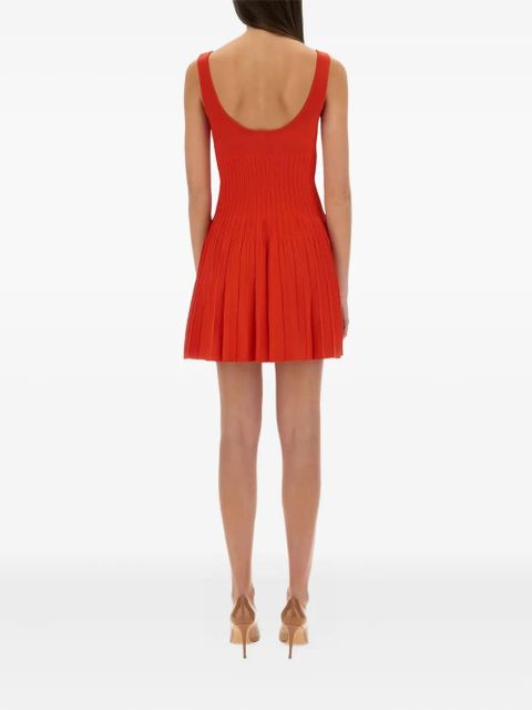 STAUD pleated mini dress - Red
