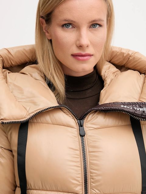 Save The Duck kurtka ISABEL kolor beżowy przejściowa D45510W.LOVE21