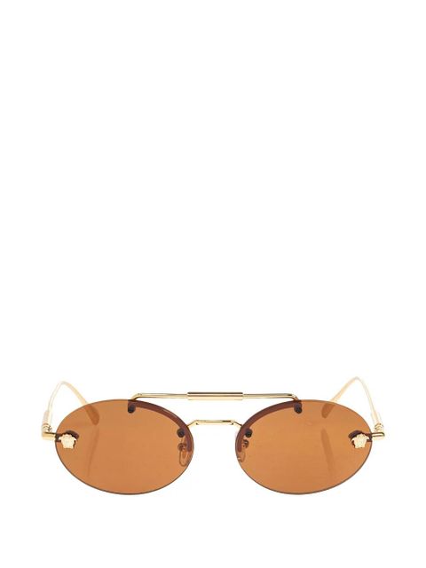 Versace Eyewear Medusa oval-frame sunglasses - Gold - zdjęcie produktu nr 1