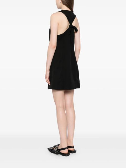GANNI Light Twill Suiting mini dress - Black