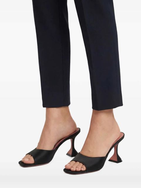 Amina Muaddi Lupita square-toe sandals - Black