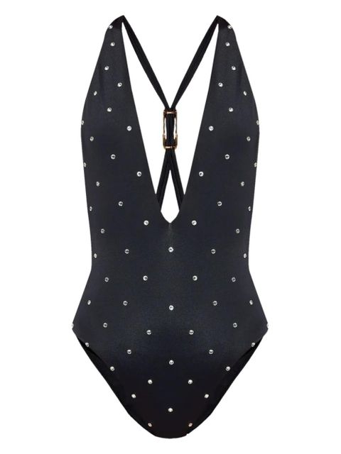Versace crystal-embellished swimsuit - Black - zdjęcie produktu nr 1