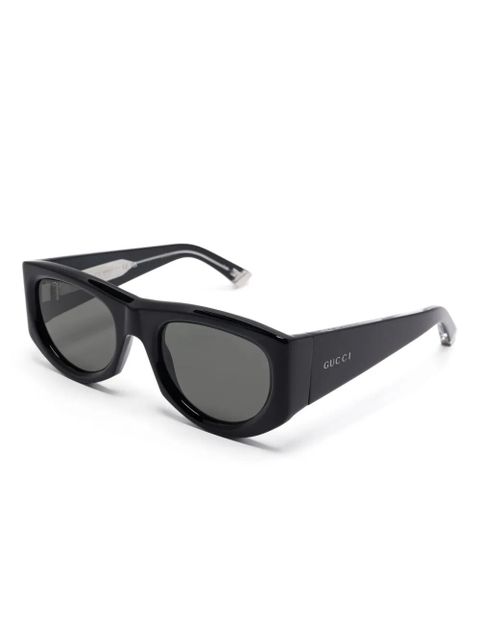 Gucci Eyewear geometric-frame sunglasses - Black - zdjęcie produktu nr 2
