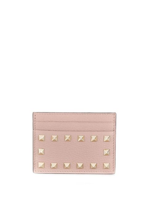 Valentino Garavani Rockstud card holder - Pink - zdjęcie produktu nr 1