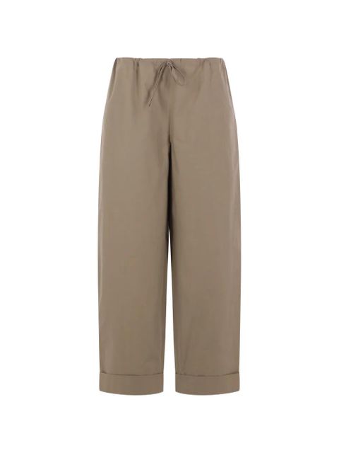 The Row Delano elasticated-waist trousers - Green - zdjęcie produktu nr 1