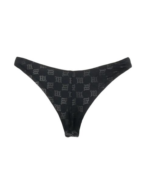 MISBHV monogram-pattern bikini bottoms - Black - zdjęcie produktu nr 2