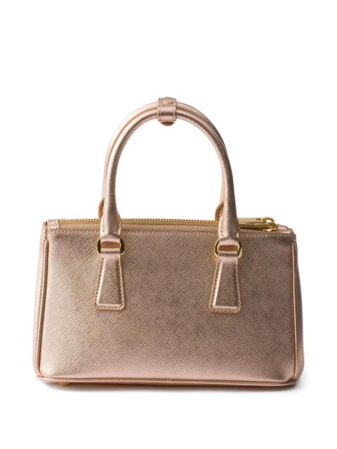 Prada mini Galleria patent leather tote bag - Pink - zdjęcie produktu nr 2