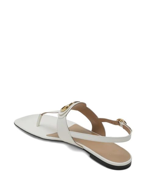 Valentino Garavani logo thong sandals - White