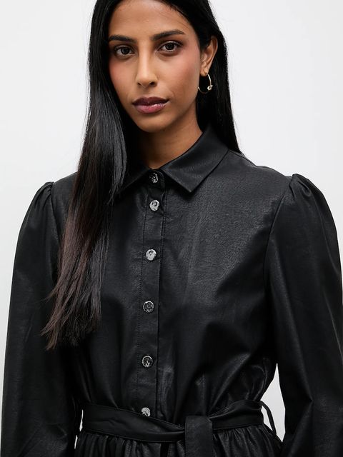 Answear.LAB sukienka kolor czarny mini rozkloszowana