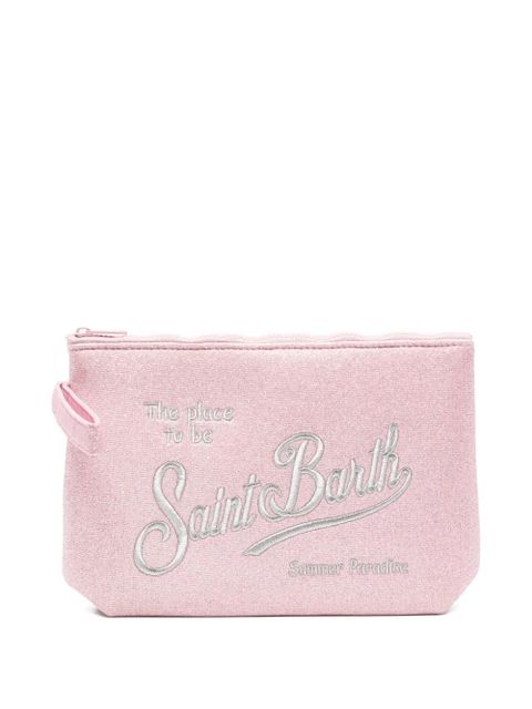 MC2 Saint Barth Aline logo-embroidered clutch bag - Pink - zdjęcie produktu nr 1