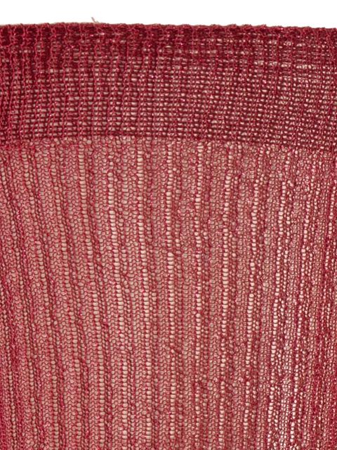 ISABEL MARANT ribbed-knit socks - Red - zdjęcie produktu nr 2