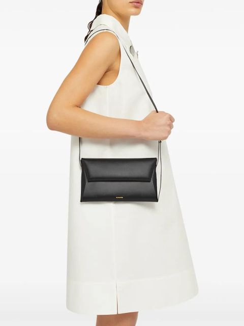 Jil Sander small Folded leather shoulder bag - Black - zdjęcie produktu nr 2