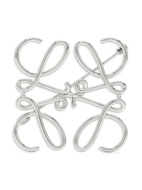 LOEWE pin-fastening logo brooch - Silver - zdjęcie produktu nr 1