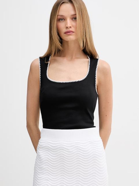 Tommy Hilfiger top damski bawełniany - zdjęcie produktu nr 1