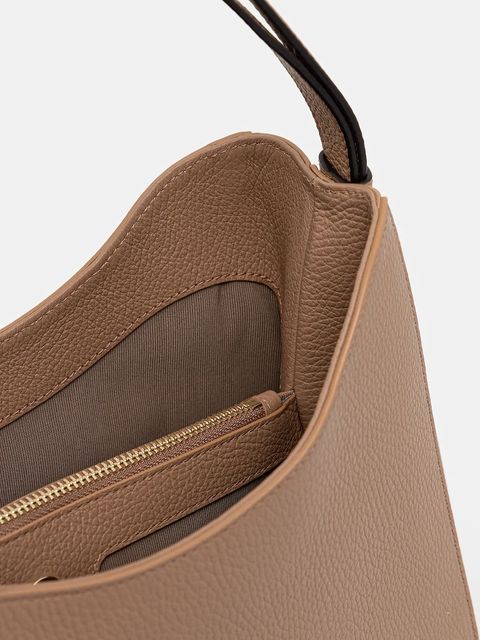 Furla torebka skórzana kolor beżowy WB01246.HSF000.YU500