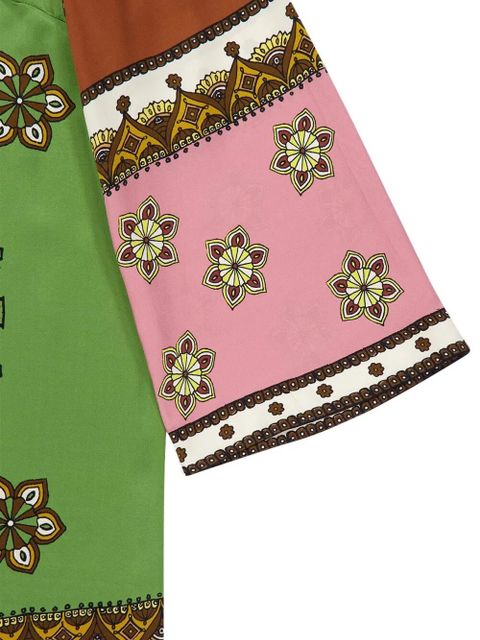 ALEMAIS floral-pattern midi dress - Green