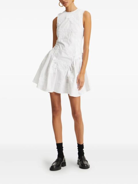 ROTATE BIRGER CHRISTENSEN floral-embellished mini dress - White