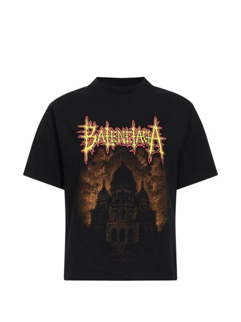 Balenciaga Sacré Cœur distressed T-shirt - Black - zdjęcie produktu nr 1