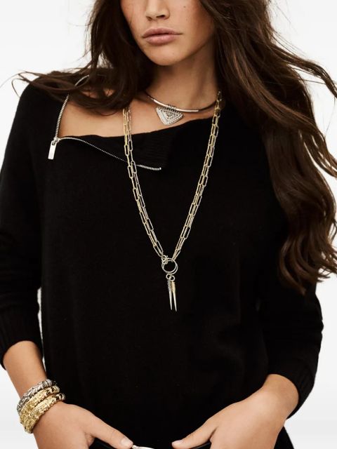 Ba&Sh Cheima zip detail dress - Black