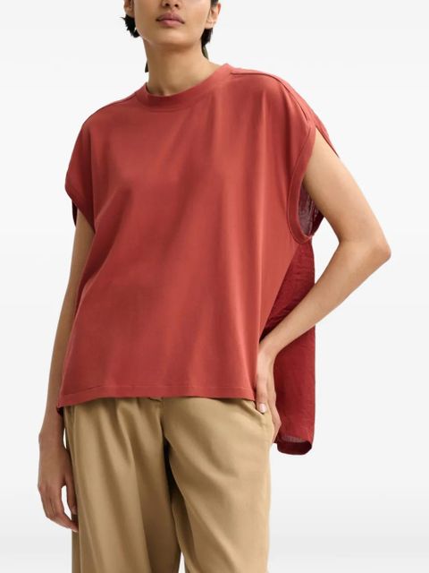 Essentiel Antwerp cap-sleeve T-shirt - Red - zdjęcie produktu nr 2